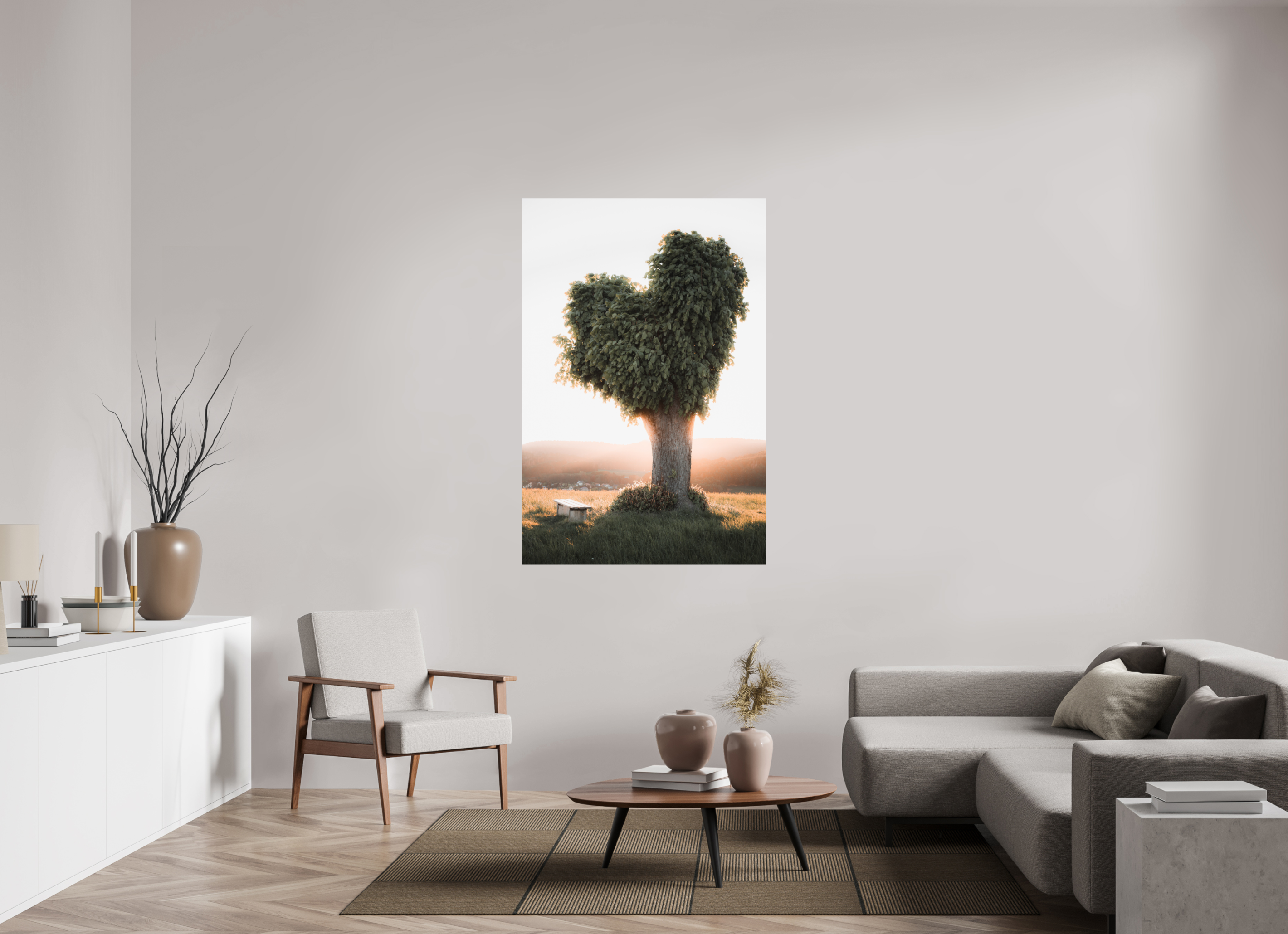 100 x 150 cm, Premium - Hahnemühle Photo Rag Baryta Herzbaum Mosbach