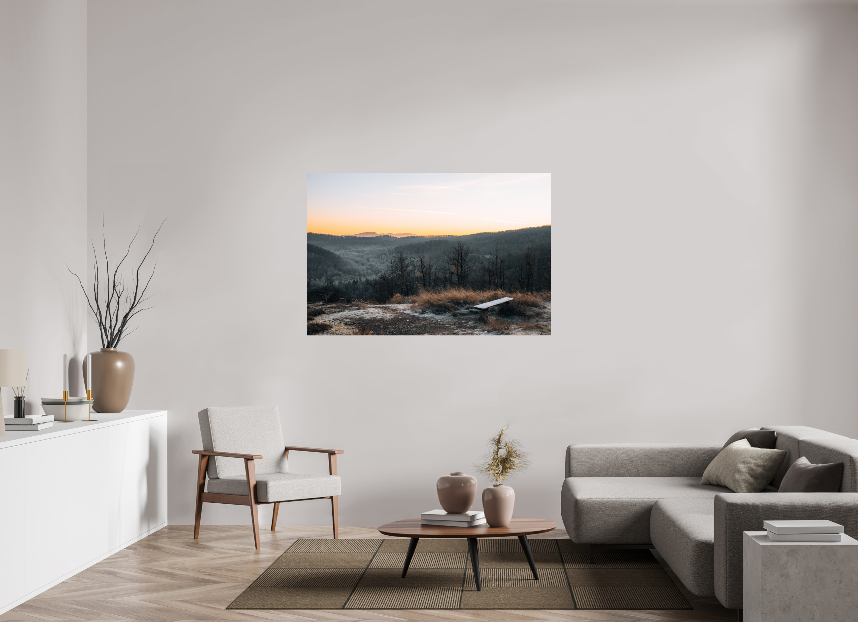150 x 100 cm, Premium - Hahnemühle Photo Rag Baryta Breitengescheid Sunrise